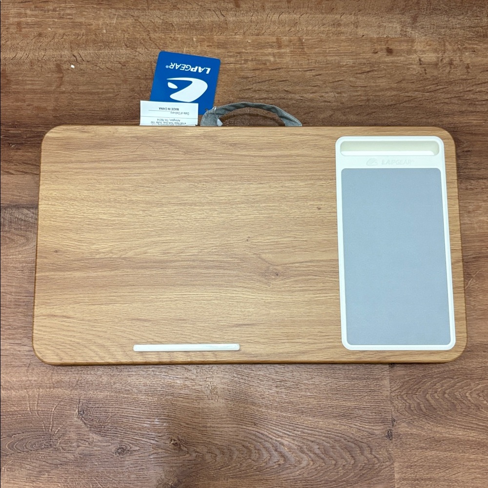 NWT Lapgear Home Office Lap Desk Natural Wood Tablet Stand with Cushion
